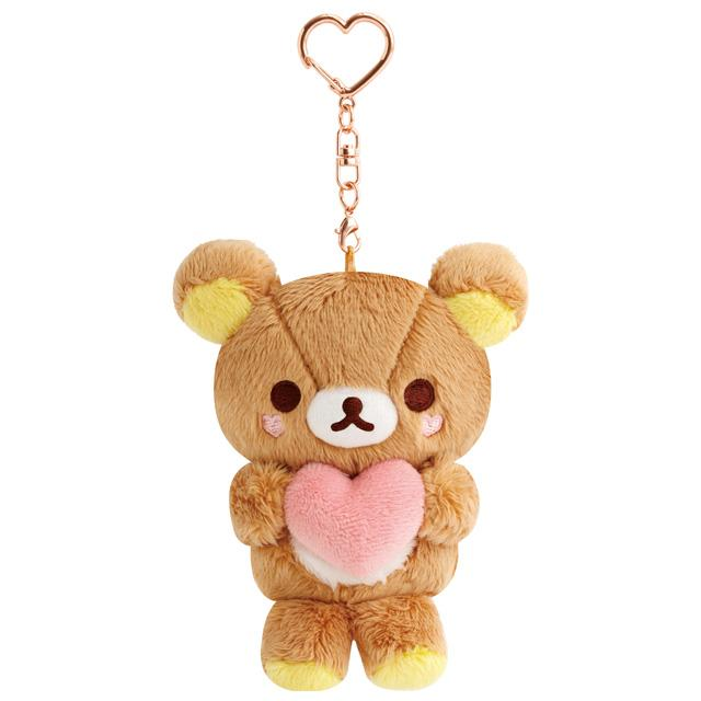 Sanx｜Universe "Heart" Rilakkuma Mascot Holder /Plush Keychain｜H100 x W85 x D50mm approx.