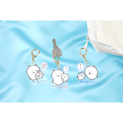 Nagano嘲讽熊｜Market Hologram AcrylicKey ring全息图亚克力可爱钥匙扣｜约H60 x W60 x D30mm