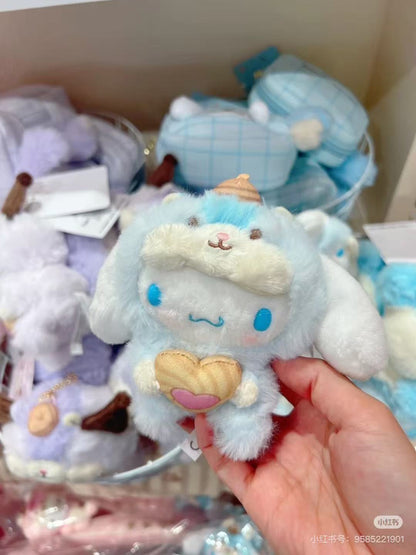Sanrio｜Squirrel series Mascot Holder /Plush Keychain｜W10×D13.5×H15cm approx.