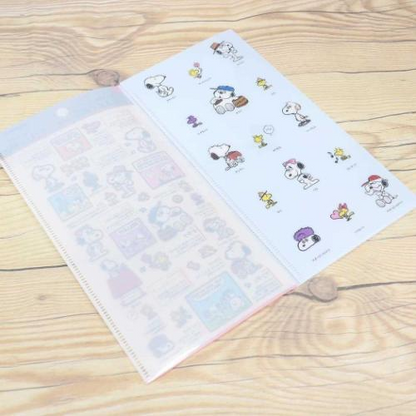 Snoopy｜Peanuts Picture Book Ticket File Holder｜108×210×5mm approx.