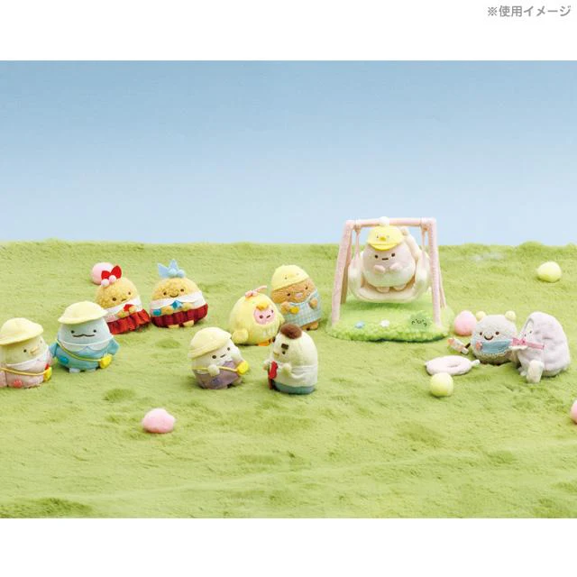 Sumikko gurashi｜Neko Cat Swing Scene Plush Doll Kindergarten｜H120×W120×D100mm approx.