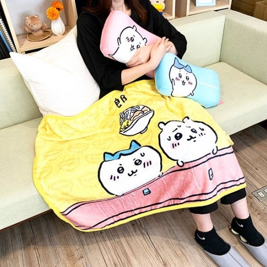 Chiikawa 吉伊卡哇|手感超好可爱盖毯/便携|约70cm×100cm