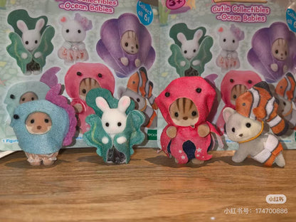 【limit 1】SylvanianFamilies｜ Baby Dreamy Marine Small Baby White Rabbit Calico Critters mystery bag/mystery packs/blind box/blind bag/all 6 tayes｜1pcs