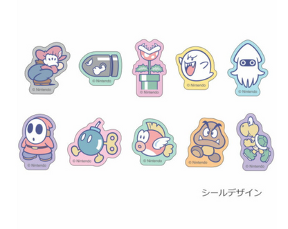 Nintendo｜Super Mario Brothers Boxed Masking Stickers｜ 30×30mm approx.