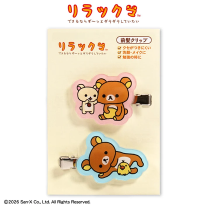 Rilakkuma｜Collaboration Acrylic Bangs Clip｜4.2cm x 3.4cm approx.