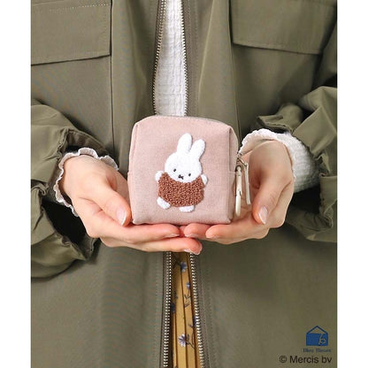 Miffy｜Lunlunsagara Mini Pouch with Carabiner｜W8×H8×D4cm approx.