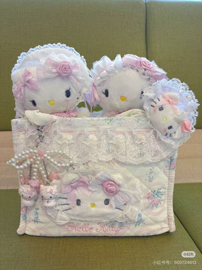 Sanrio｜White Frill Design 2 Way Tote Bag｜23×11×17.5cm approx.