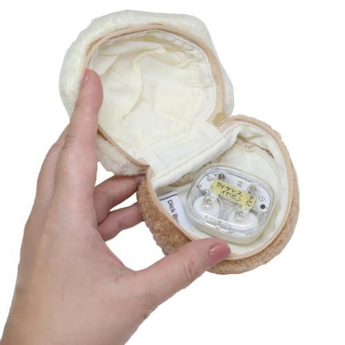 Miffy｜Fluffy strawberry Cupcake Zipper Pouch Bag Charm｜80×100mm approx.