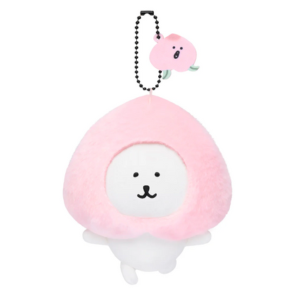 【limit 1】Nagano｜Characters Dance with peaches Mascot Holder /Plush Keychain｜H115×W105×D80mm approx.