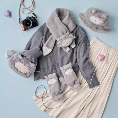 Disney迪士尼｜Lucifer WINTER PARK FASHION HAT东迪冬日限定路西法毛绒渔夫帽/帽子｜头围约60cm