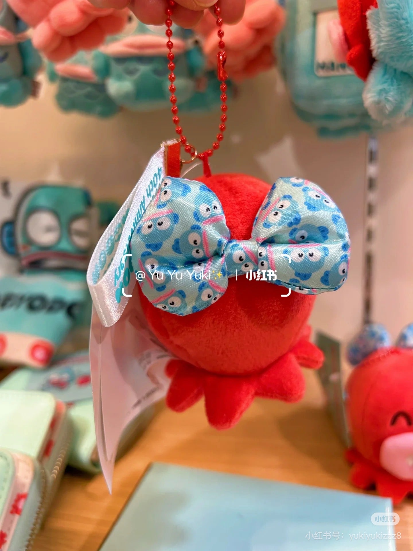 Sanrio｜Hangyodon 40th Anniversary Happy Life Mascot Holder /Plush Keychain｜8×8×9cm approx.