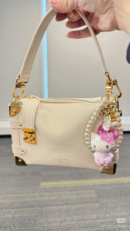 HelloKitty凯蒂猫｜Birthday 50th The Fashionable Ribbons Sanrio Blindbag 50周年生日限定彩虹水钻蝴蝶结吊饰挂件盲盒/全8种｜1枚入