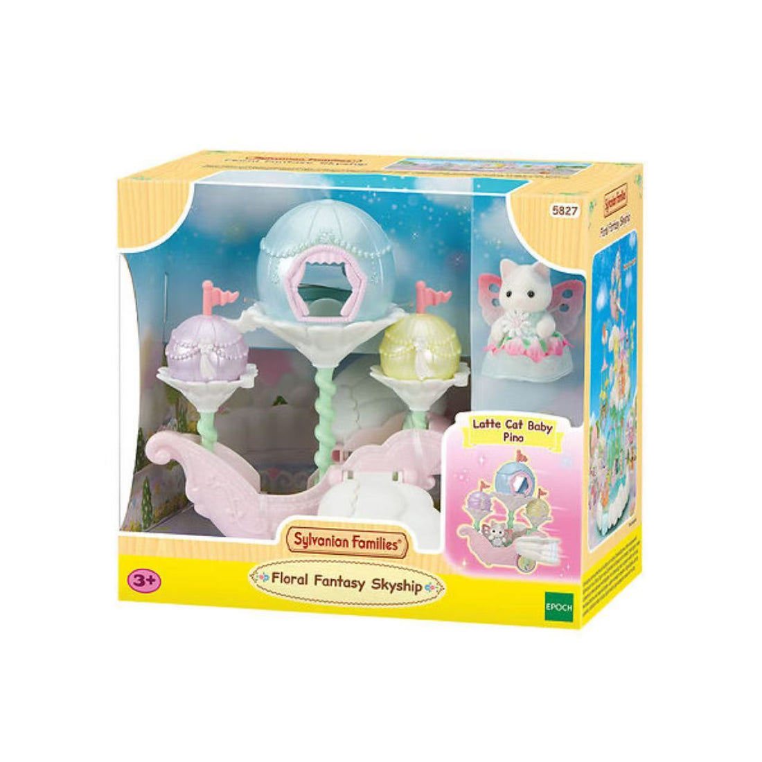 SylvanianFamilies|Latte Cat Floral Fantasy Skyship 5827