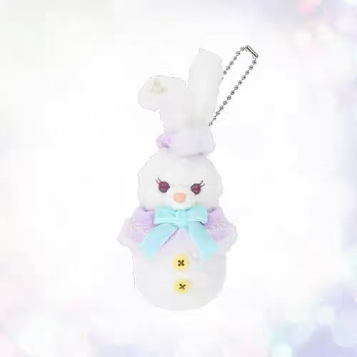 Disney｜Duffy and friend Winter 2025 snowman Mascot Holder /Plush Keychain
