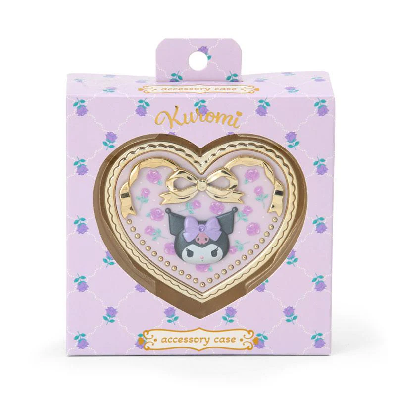 Sanrio｜Heart Shape Rose Mirror Accessory Case｜8×7×2.8cm approx