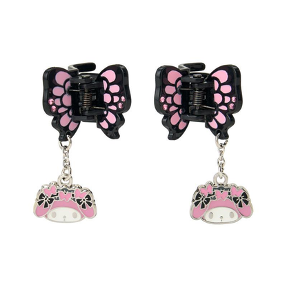 Sanrio｜Butterfly Swaying Charm Mini Hair Clip Set｜3×2.5×2.5cm approx.