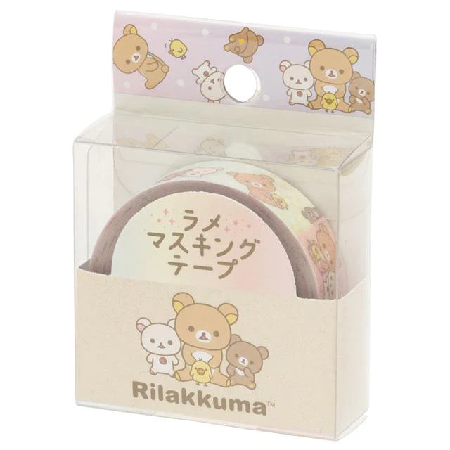 Rilakkuma轻松熊｜花环茶会限定可爱胶带｜约H70 x W52 x D18mm