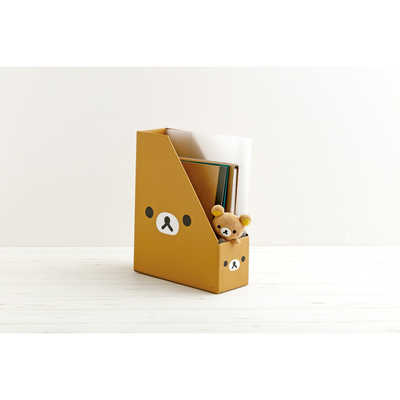 Rilakkuma｜Face Vertical Desk Organizer Magazine Rack｜310×255×100mm approx.