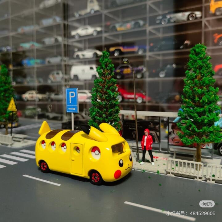 Tomica｜Dream Tomica No.151 PoKeDoKo Pokemon Dokoikocar多美卡宝可梦/皮卡丘巴士玩具汽车/摆件｜约 W78 x H41 x D39mm