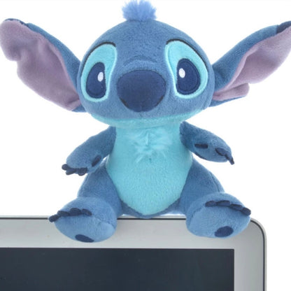 Disney｜可以趴在电脑上的迷你史迪奇公仔｜约11.5 x Width 17 x Depth 8.5 (cm）