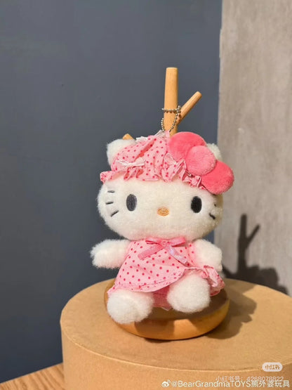 Sanrio｜Nightcap Ribbon Mascot Holder /Plush Keychain｜105×140×75mm approx.