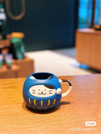 Starbucks日本星巴克｜2024年限定磨砂感达摩杯/马克杯｜296ml