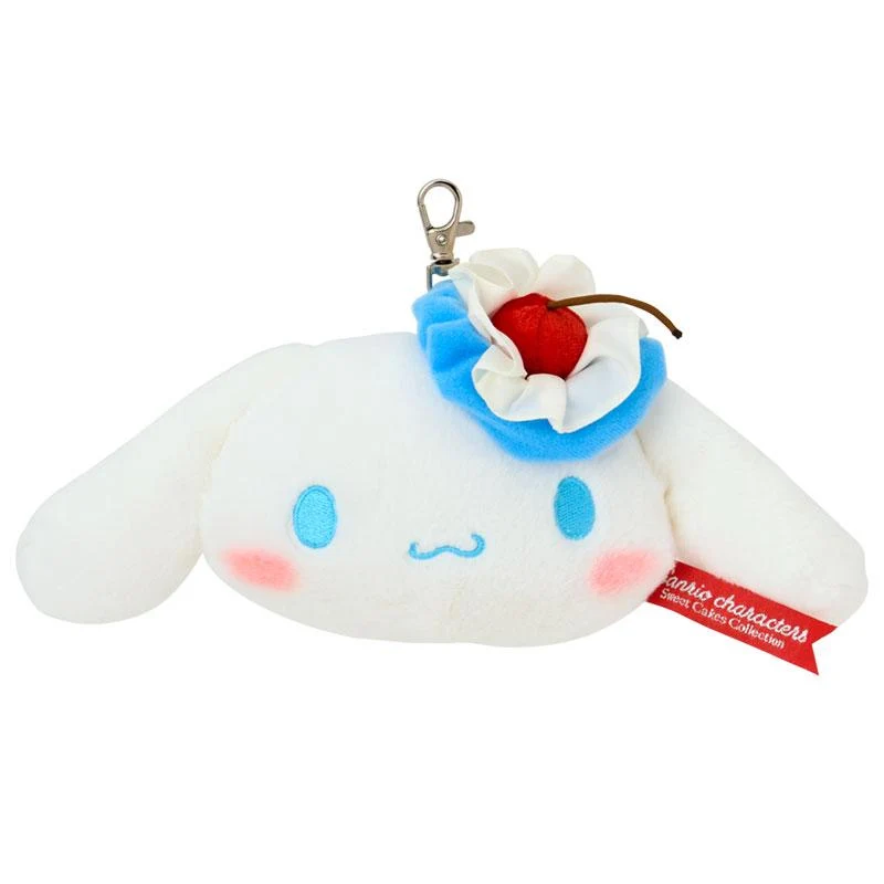 Sanrio｜Sweet Cakes Sky Blue Cherry Collection Face-Shaped Pass Case｜17×6×13.5cm approx.