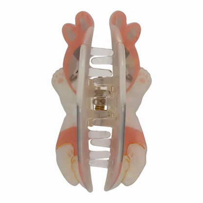Mofusand｜Pearl Acrylic Hair Claw Clip - Cat｜H60 × W80 × D45mm approx.