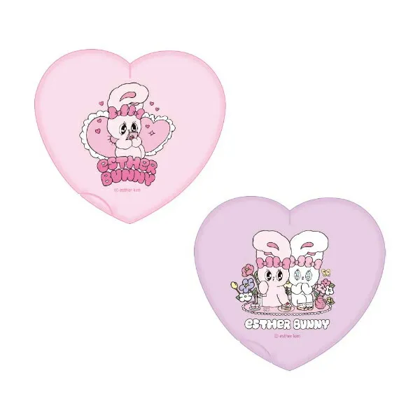 Esther Bunny｜heart shaped mirror comb｜ 8.6cm x 9.3cm x 0.8cm approx.