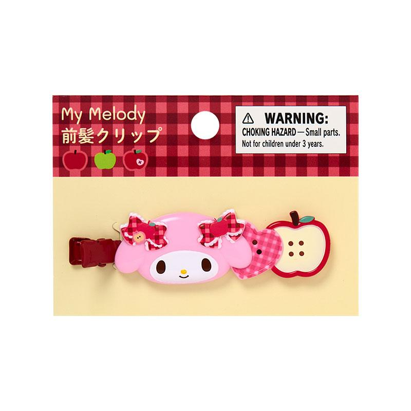 Sanrio｜Autumn Apple Gingham Red Hair Clip｜7×1.2×2.5cm approx.