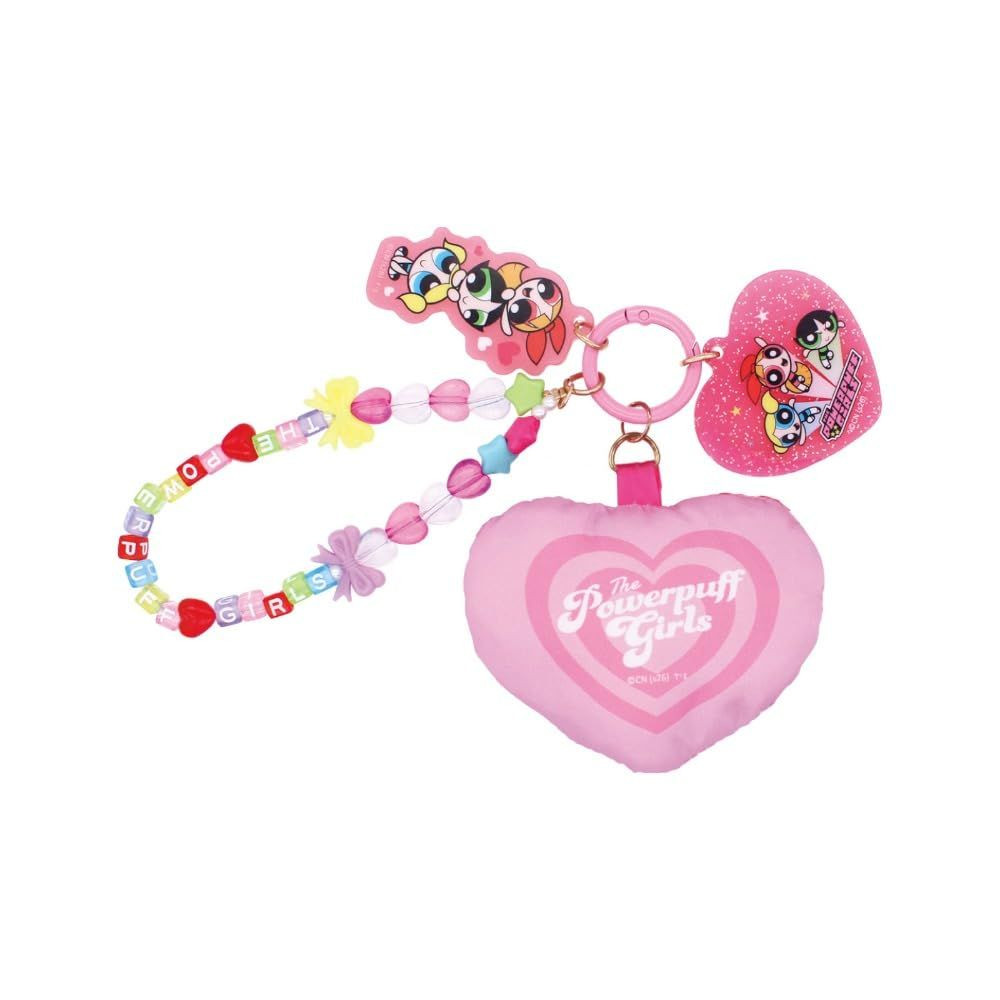 Powerpuff Girls｜Jingly Cushion Keychain/Keyring｜4.5 x 10.9 x 11.0cm approx.