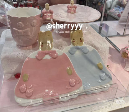 Sanrio｜Marron Cream Fashion Show 40th anniversary Plate Set｜14.5 x 16cm approx.
