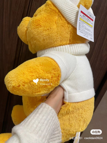 Disney｜毛衣绒线帽fluffy噗噗公仔/玩偶/暖手宝玩偶/手脚都能像手偶一样动