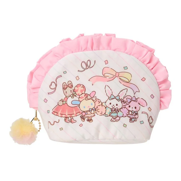 Sanrio｜ Cheering Everyone On! Cheer Tales Frill Cosmetic Pouch｜ 14 × 7 × 10cm approx.