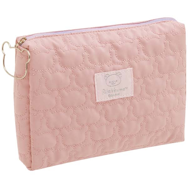 Rilakkuma轻松熊|晚安睡梦系列大容量化妆包/镂空熊头拉链|约150×210×40mm