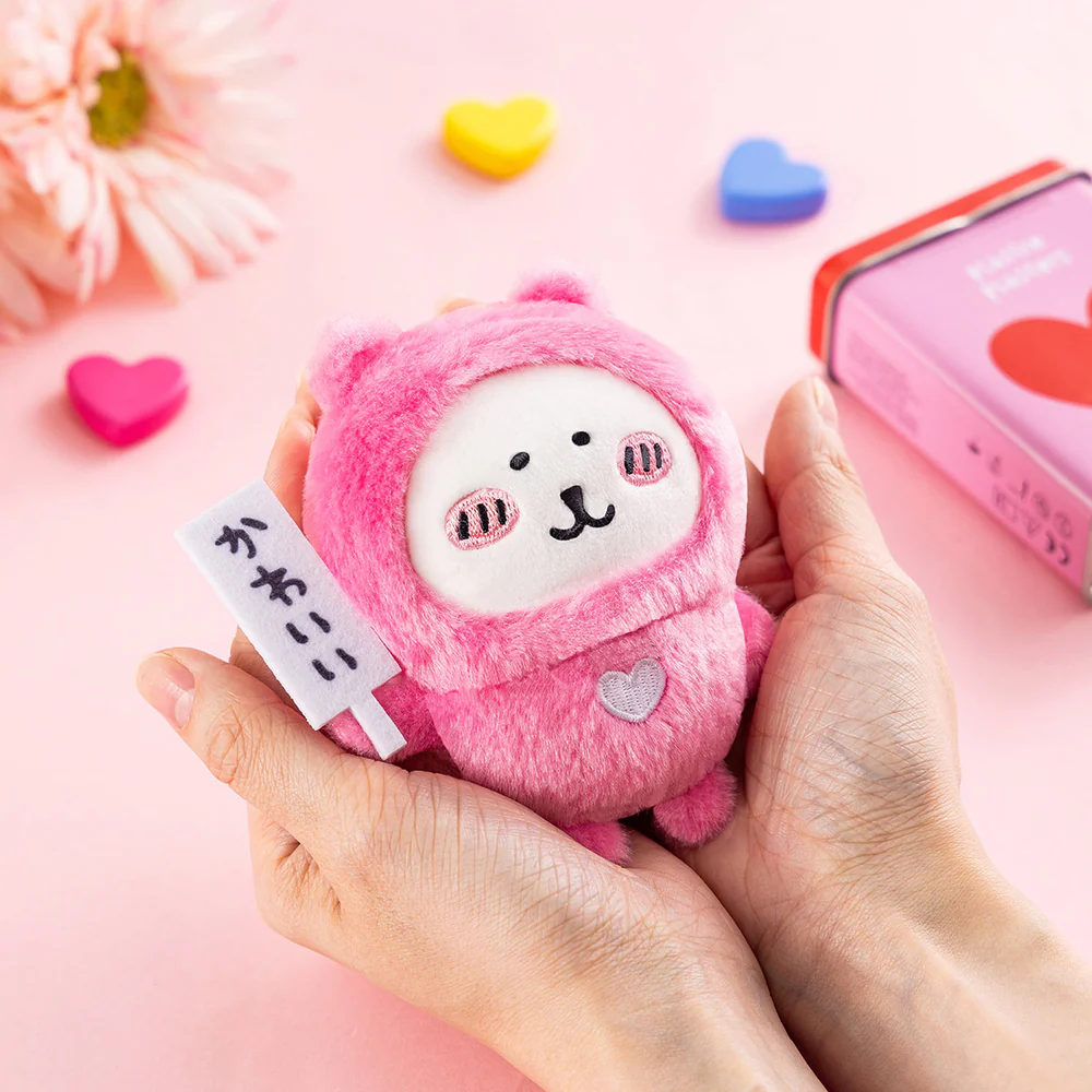 【limit 1】Nagano｜Characters &quot;Cute&quot; Bill Holder Heart-Shaped Nagano Bear Mascot Holder /Plush Keychain｜H115 x W95 x D50mm approx.