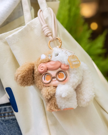 JOTOYS Q.Kid Emotional Hairy Monsters Series Vinyl Plush Keychain Blind Box