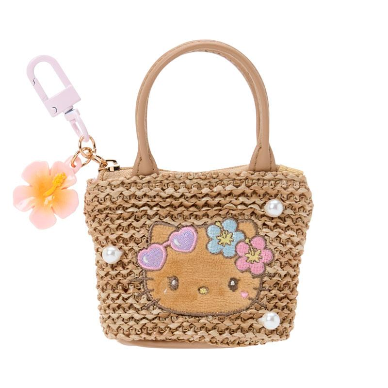 Sanrio｜Sparkling Summer Pool Tan Sunburned Hello Kitty mini Bag Keychain｜W9.5 x D4 x H13cm