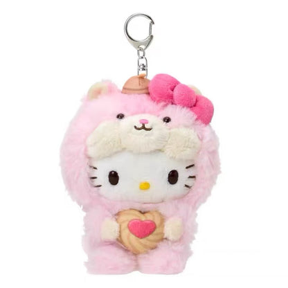 Sanrio｜Squirrel series Mascot Holder /Plush Keychain｜W10×D13.5×H15cm approx.