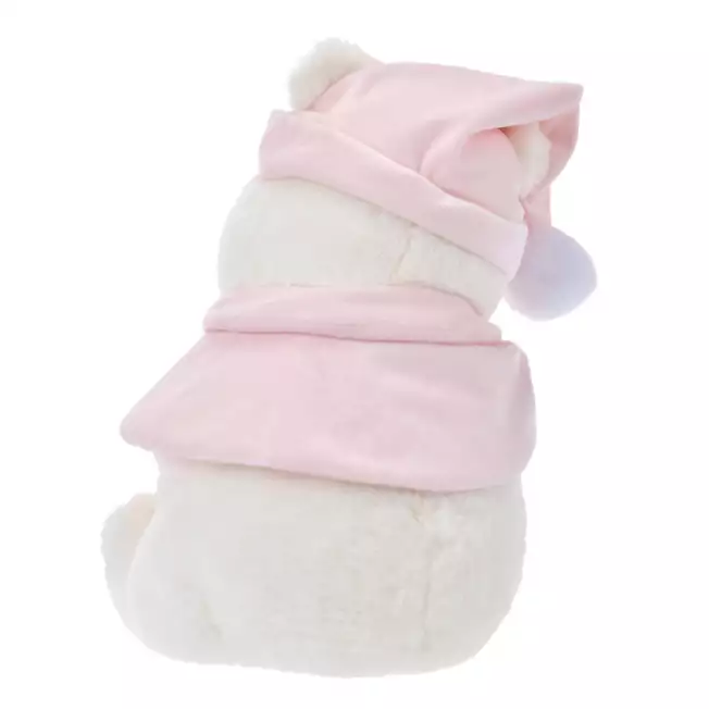 Disney迪士尼｜Plush Toy (M) - Pooh / White Pooh Fruit Latte Color Cape Pink东迪冬日限定水果拿铁色睡衣睡帽斗篷系列噗噗维尼软乎乎坐姿毛绒玩偶/公仔/M号｜约33×25×25cm