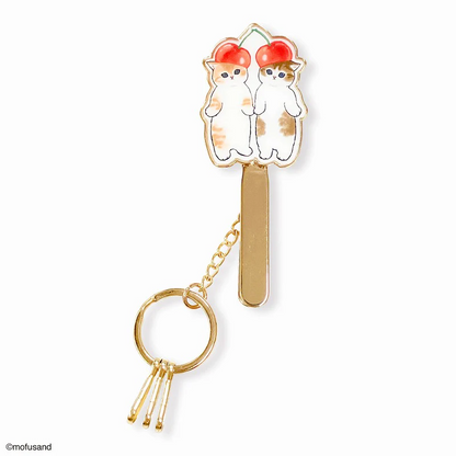 Mofusand｜Fruit Cat Clip Key Charm｜85×25×20mm approx.