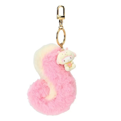 Sanrio｜Squirrel series big tail Mascot Holder /Plush Keychain｜approx.