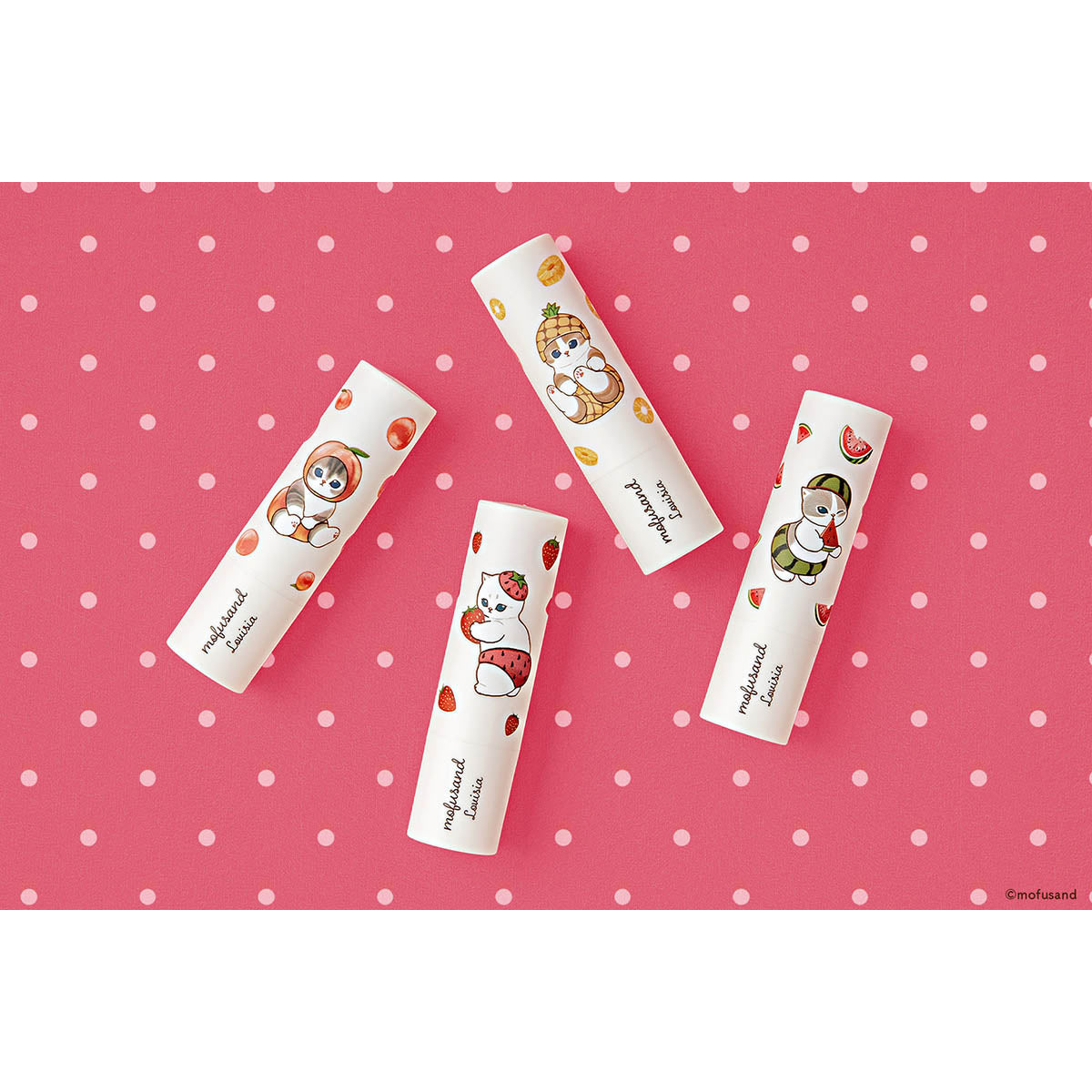 Mofusand｜Lovisia Lip Balm｜H120 x W86 x D22mm approx