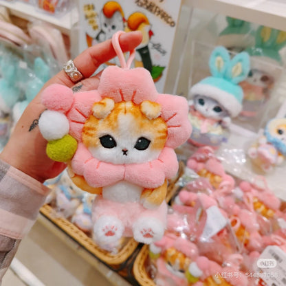 Mofusand｜Flower Sakura Cherry Blossom Dango Mascot Holder /Plush Keychain｜140×70×110mm approx. approx.
