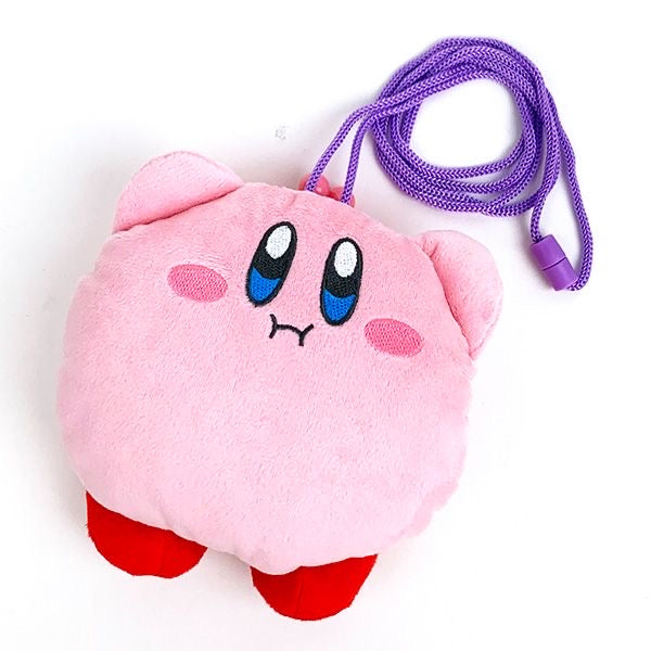 Kirby｜卡比撅嘴汉堡包斜挎包/口金包｜约16cm×14.5cm×7.5cm