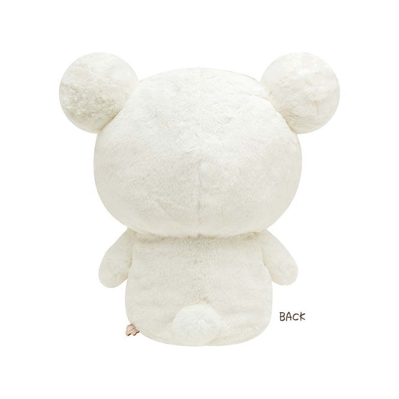 Rilakkuma轻松熊｜软软绵绵花环茶会限定大公仔/玩偶/脚上有图案哟｜约280×270×170mm