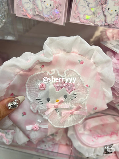 Sanrio｜My Furbaby Charmmykitty Frill Cosmetic Pouch｜14×4×12cm approx.