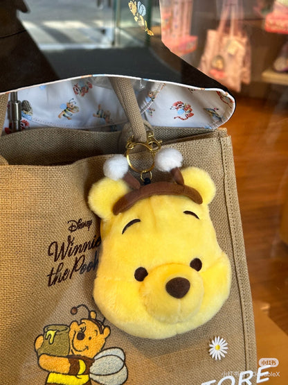 Disney｜2024 HONEY DAY Winnie the Pooh Passcase蜜蜂维尼大脸伸缩收纳包/零钱包｜約縦17×横11.5×厚み8cm