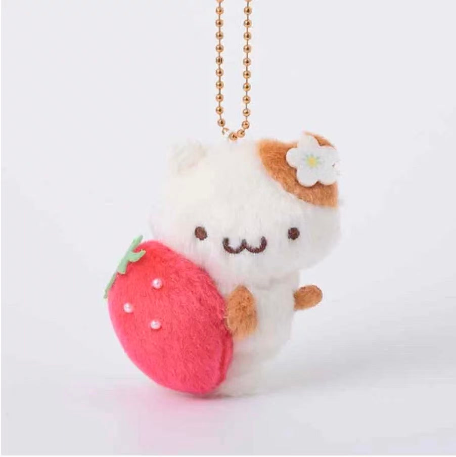 Sanrio｜KThings Strawberry Friends Mascot Holder /Plush Keychain｜H10cm approx.