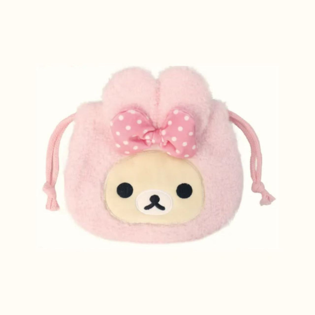 Rilakkuma｜Korilakkuma Rabbit POP-UP SHOP Plush Die-cut drawstring bag｜135×177mm approx.